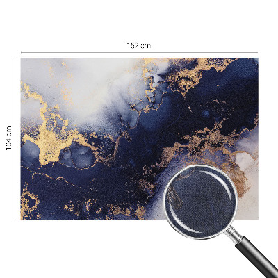 3D-Fototapete Marineblaue Wellen