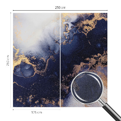3D-Fototapete Marineblaue Wellen
