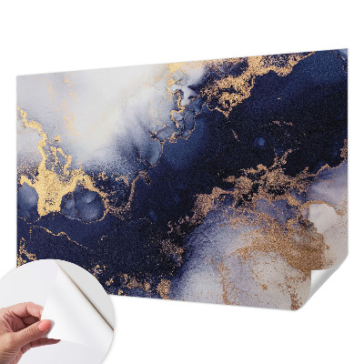3D-Fototapete Marineblaue Wellen