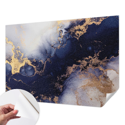 3D-Fototapete Marineblaue Wellen