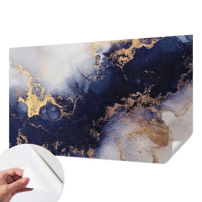 3D-Fototapete Marineblaue Wellen