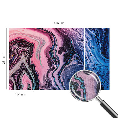 Fototapete in 3D-Optik Bunte Wirbel