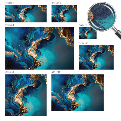 3D-Fototapete fürs Schlafzimmer Farbenfrohe Abstraktion