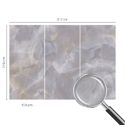 3D-Fototapete fürs Wohnzimmer Marmorwellen