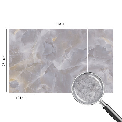 3D-Fototapete fürs Wohnzimmer Marmorwellen