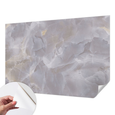 3D-Fototapete fürs Wohnzimmer Marmorwellen