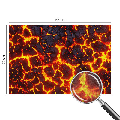 Selbstklebende Fototapete fürs Kinderzimmer Starkes Magma