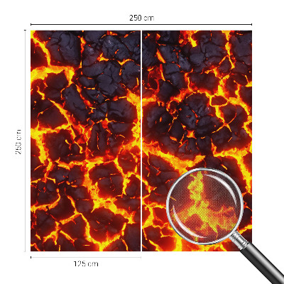 Selbstklebende Fototapete fürs Kinderzimmer Starkes Magma