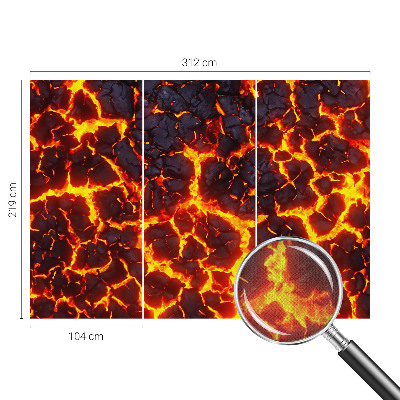 Selbstklebende Fototapete fürs Kinderzimmer Starkes Magma