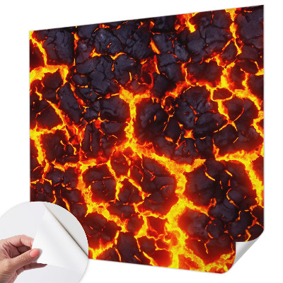 Selbstklebende Fototapete fürs Kinderzimmer Starkes Magma