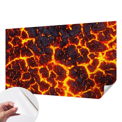 Selbstklebende Fototapete fürs Kinderzimmer Starkes Magma