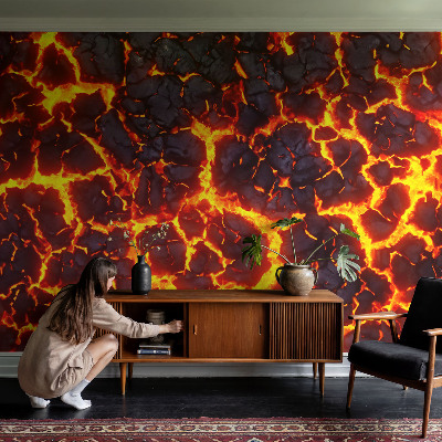 Selbstklebende Fototapete fürs Kinderzimmer Starkes Magma