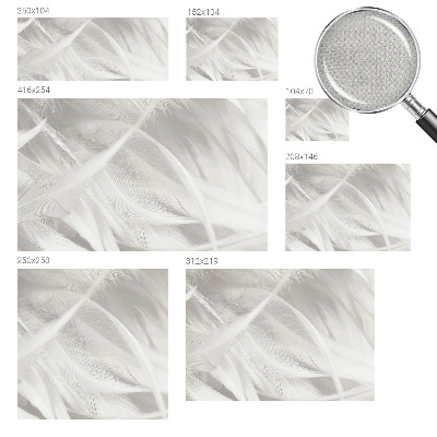 3D-Fototapete fürs Wohnzimmer Feine Federn