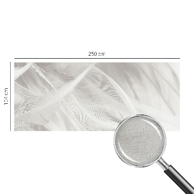 3D-Fototapete fürs Wohnzimmer Feine Federn