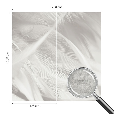 3D-Fototapete fürs Wohnzimmer Feine Federn