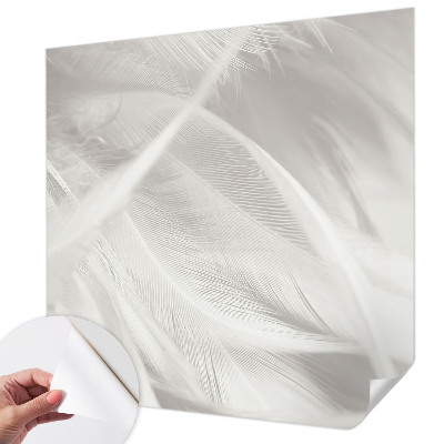 3D-Fototapete fürs Wohnzimmer Feine Federn