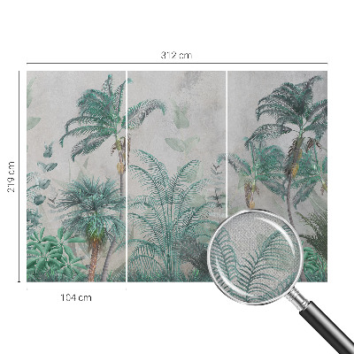 3D-Fototapete fürs Schlafzimmer Exotische Oase