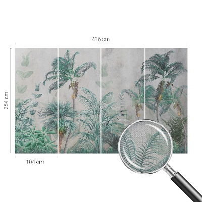 3D-Fototapete fürs Schlafzimmer Exotische Oase