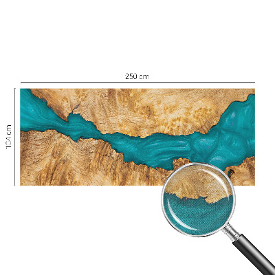 Moderne Fototapete nach Maß Holz und Harz