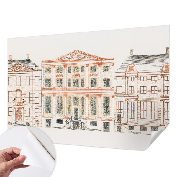 Vintage tapete Klassische Gebäude