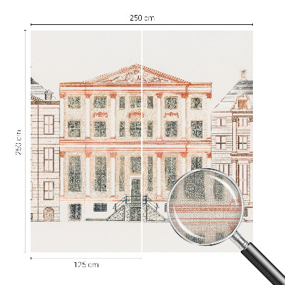 Vintage tapete Klassische Gebäude