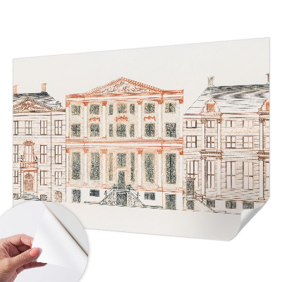 Vintage tapete Klassische Gebäude