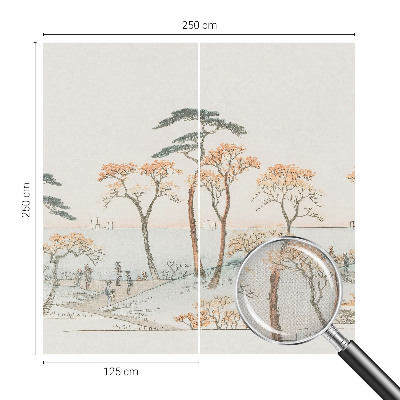 Moderne Fototapete nach Maß Friedliche Landschaft