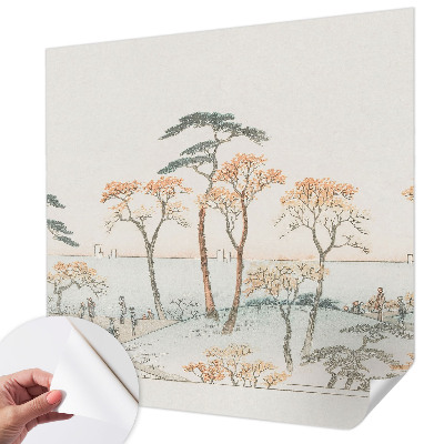 Moderne Fototapete nach Maß Friedliche Landschaft