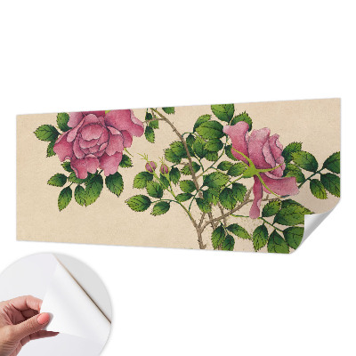 Selbstklebende Fototapete fürs Schlafzimmer Romantische Rosen