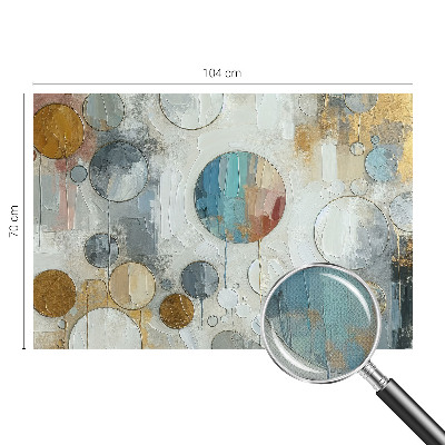 Selbstklebende Fototapete fürs Kinderzimmer Geometrische Kreise