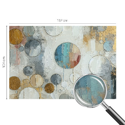 Selbstklebende Fototapete fürs Kinderzimmer Geometrische Kreise