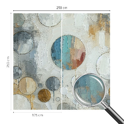 Selbstklebende Fototapete fürs Kinderzimmer Geometrische Kreise