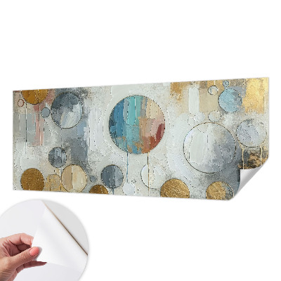 Selbstklebende Fototapete fürs Kinderzimmer Geometrische Kreise