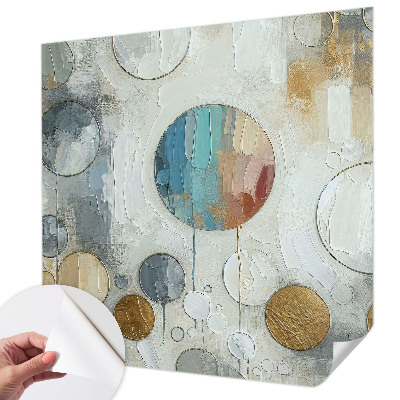 Selbstklebende Fototapete fürs Kinderzimmer Geometrische Kreise