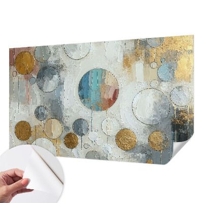 Selbstklebende Fototapete fürs Kinderzimmer Geometrische Kreise