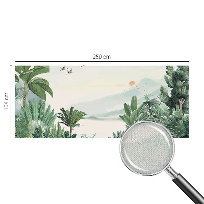 3D-Fototapete fürs Wohnzimmer Tropische Oase