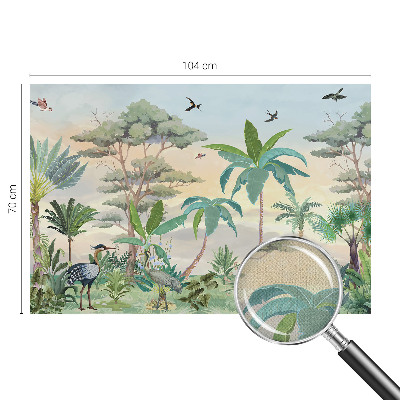 3D-Fototapete fürs Schlafzimmer Exotische Flora