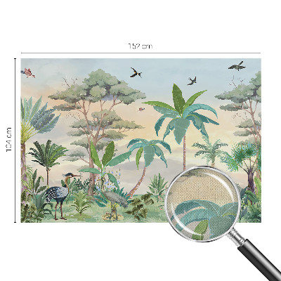 3D-Fototapete fürs Schlafzimmer Exotische Flora