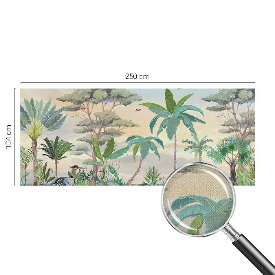 3D-Fototapete fürs Schlafzimmer Exotische Flora