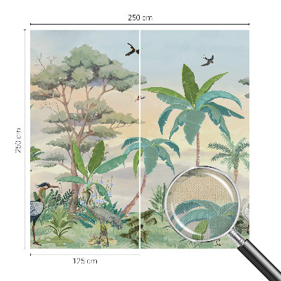 3D-Fototapete fürs Schlafzimmer Exotische Flora