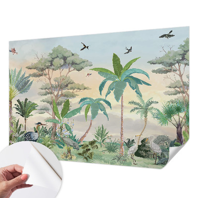 3D-Fototapete fürs Schlafzimmer Exotische Flora