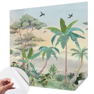 3D-Fototapete fürs Schlafzimmer Exotische Flora