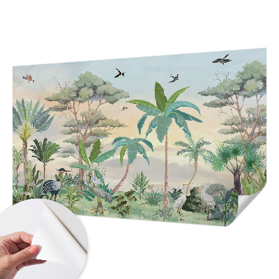 3D-Fototapete fürs Schlafzimmer Exotische Flora