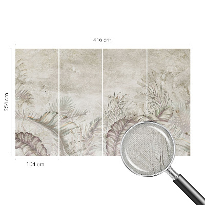 Vintage tapete Dekorative Blätter