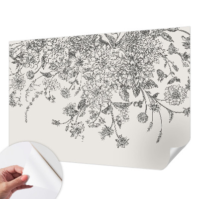 Selbstklebende Fototapete Blumenmuster