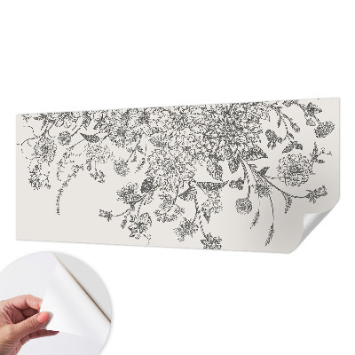 Selbstklebende Fototapete Blumenmuster