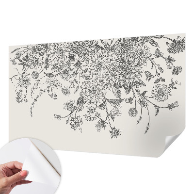 Selbstklebende Fototapete Blumenmuster