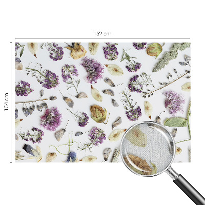 Selbstklebende Fototapete für die Wand Getrocknete Blumen