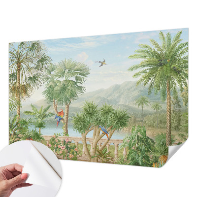 Selbstklebende Fototapete fürs Wohnzimmer Exotische Landschaft