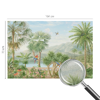 Selbstklebende Fototapete fürs Wohnzimmer Exotische Landschaft